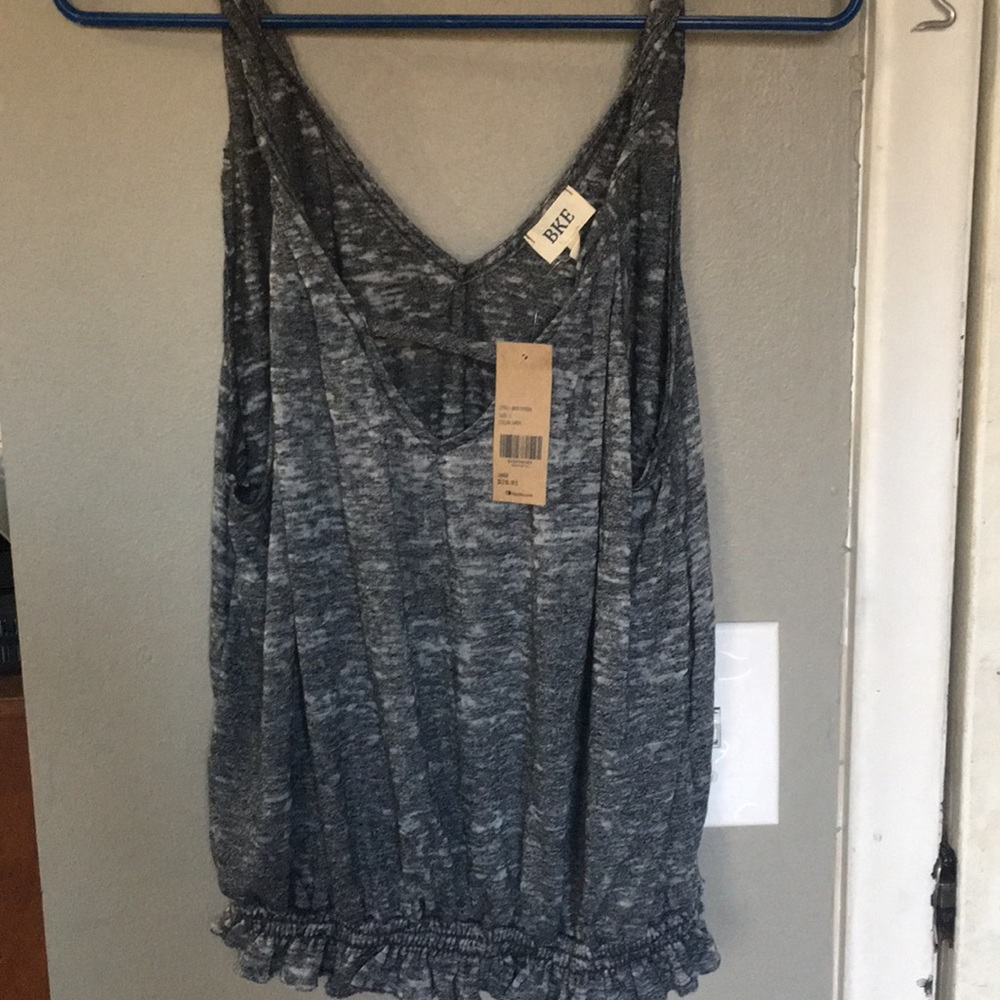 Buckle charcole crop top